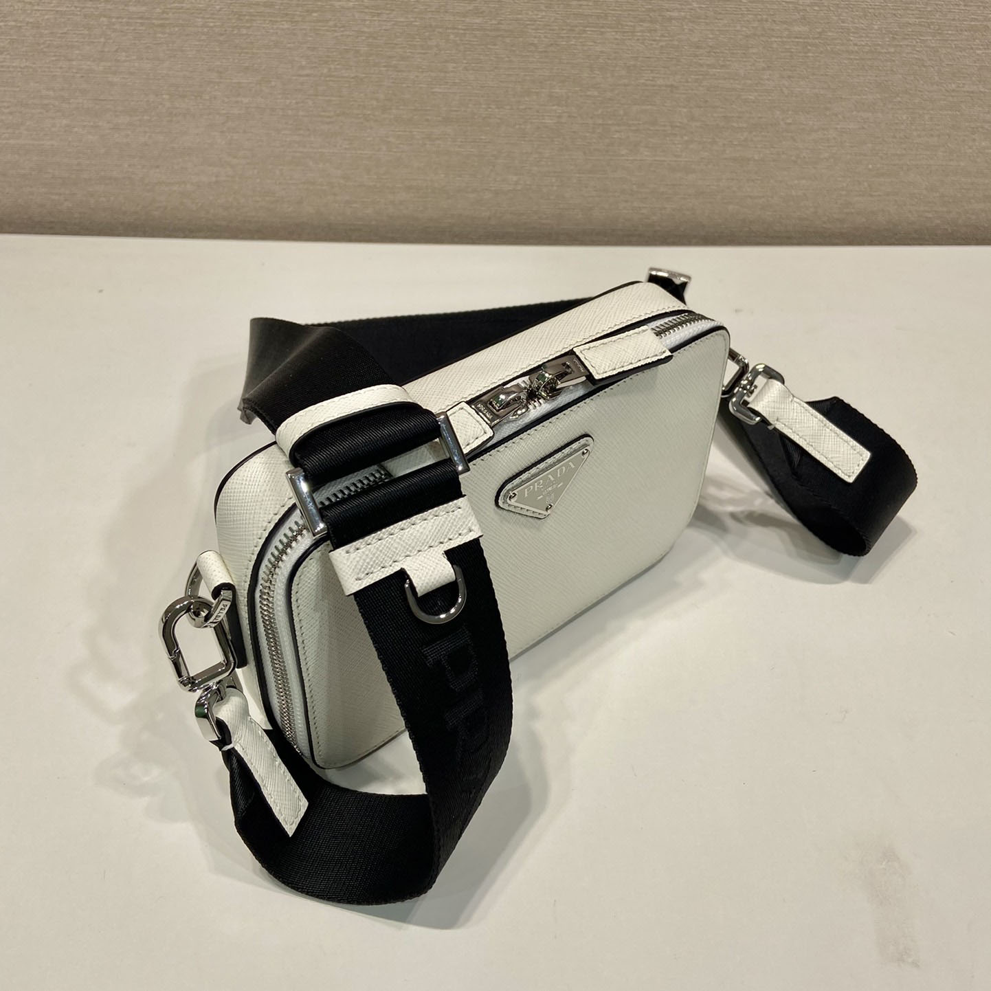 Prada Brique Saffiano Leather Bag - 