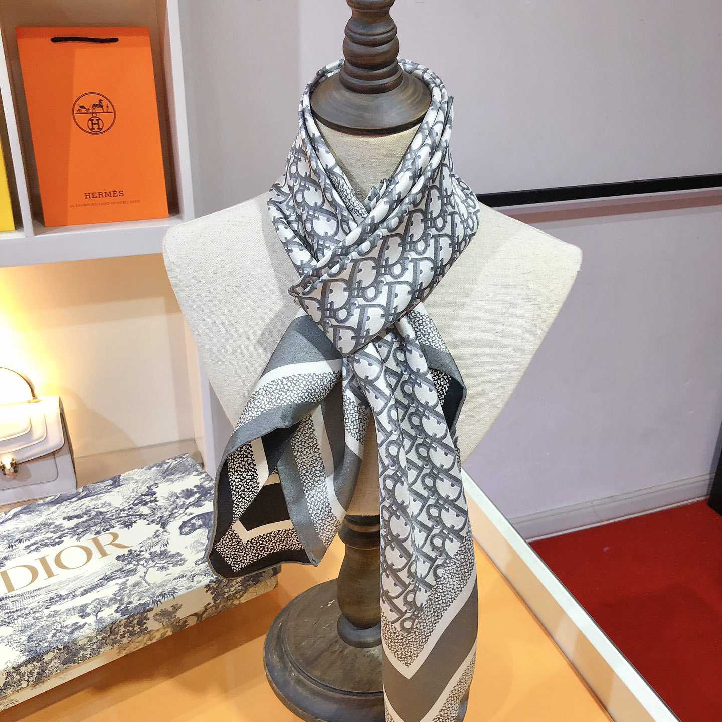 Dior Oblique Diortwin 90 Square Scarf - PerfectKickZ