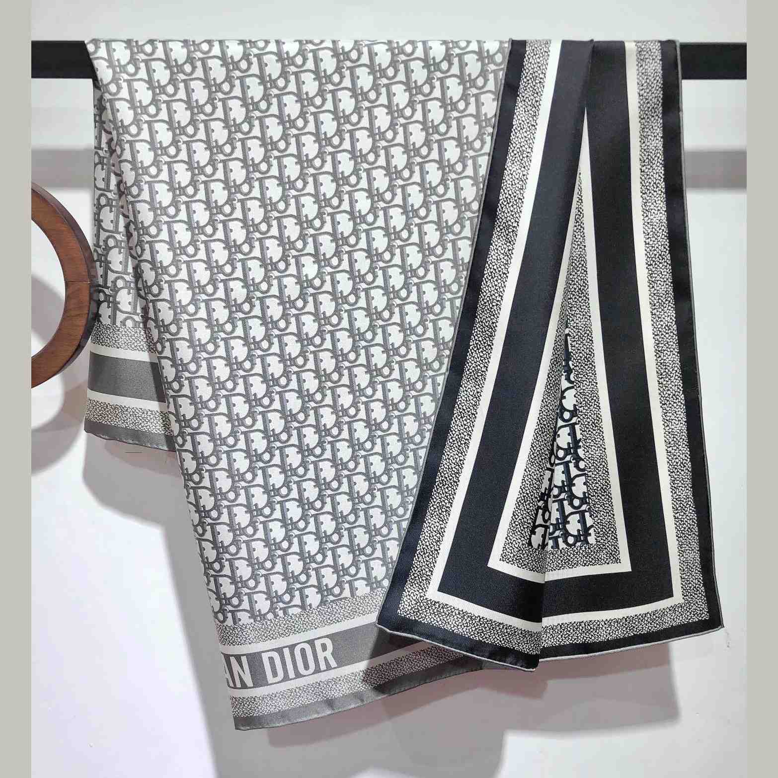 Dior Oblique Diortwin 90 Square Scarf - PerfectKickZ