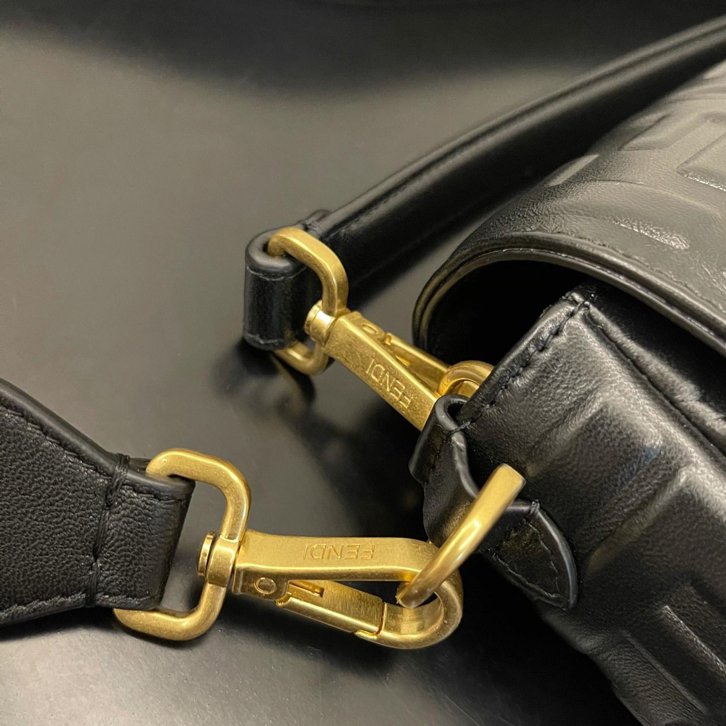 Fendi Baguette Black Leather Bag - PerfectKickZ