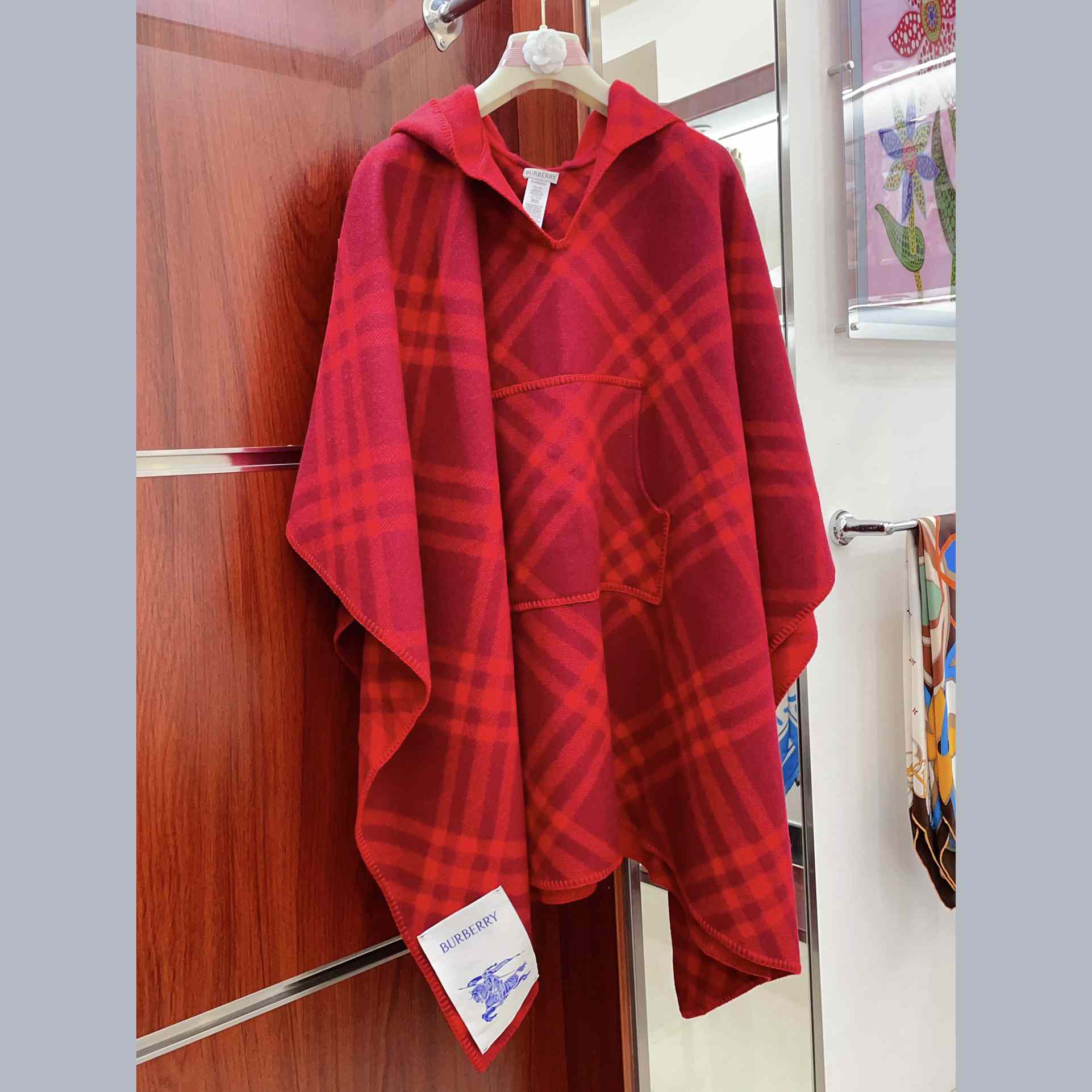 Burberry Check Wool Blanket Cape - PerfectKickZ