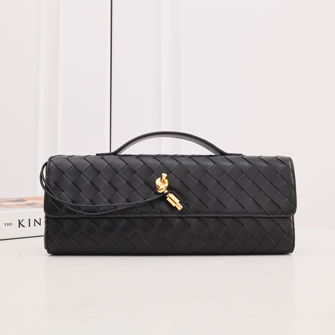 Bottega Veneta Long Clutch Andiamo With Handle - PerfectKickZ