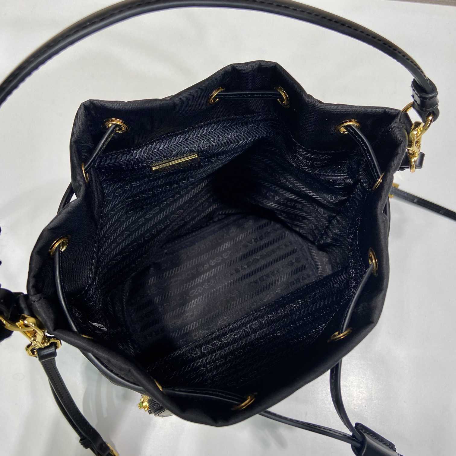 Prada Duet Re-Nylon And Brushed Bucket Bag - PerfectKickZ