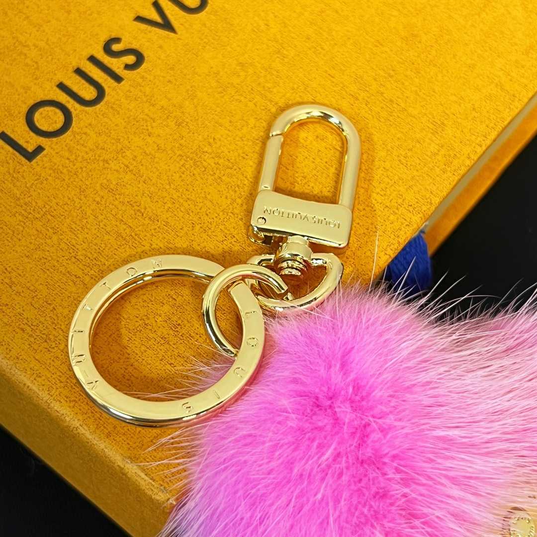 Louis Vuitto Vivienne Fur Key Holder   M01447 - PerfectKickZ