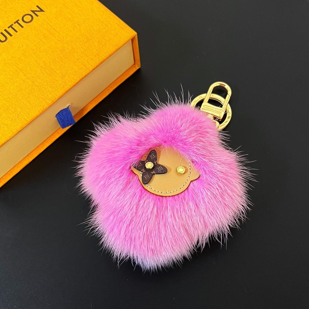 Louis Vuitto Vivienne Fur Key Holder   M01447 - PerfectKickZ