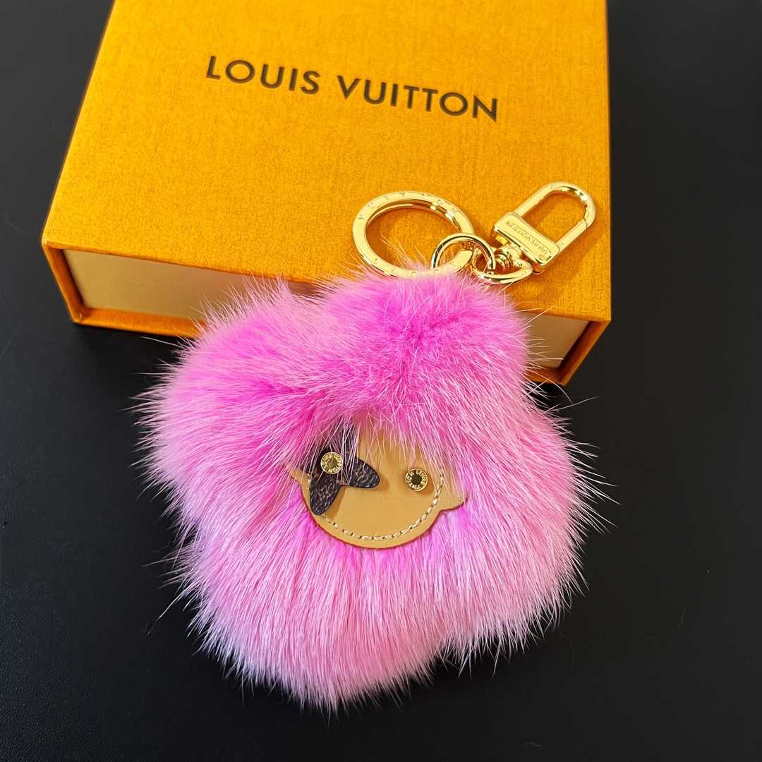 Louis Vuitto Vivienne Fur Key Holder   M01447 - PerfectKickZ