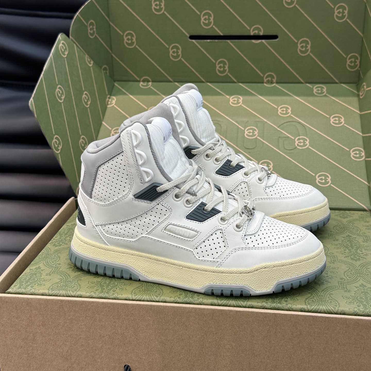 Gucci High Top Distressed Effect Sneaker  - PerfectKickZ