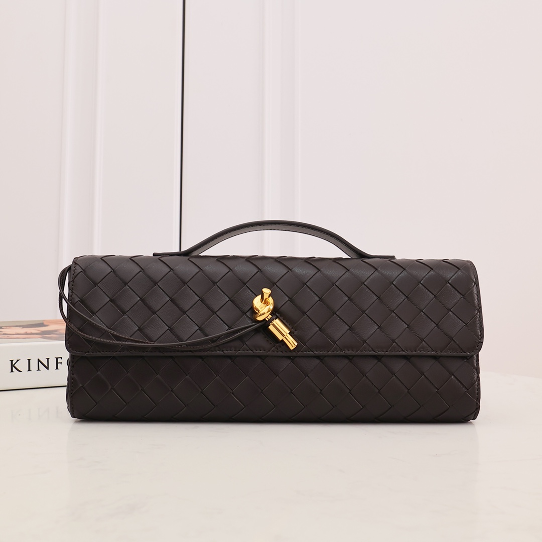 Bottega Veneta Long Clutch Andiamo With Handle - PerfectKickZ