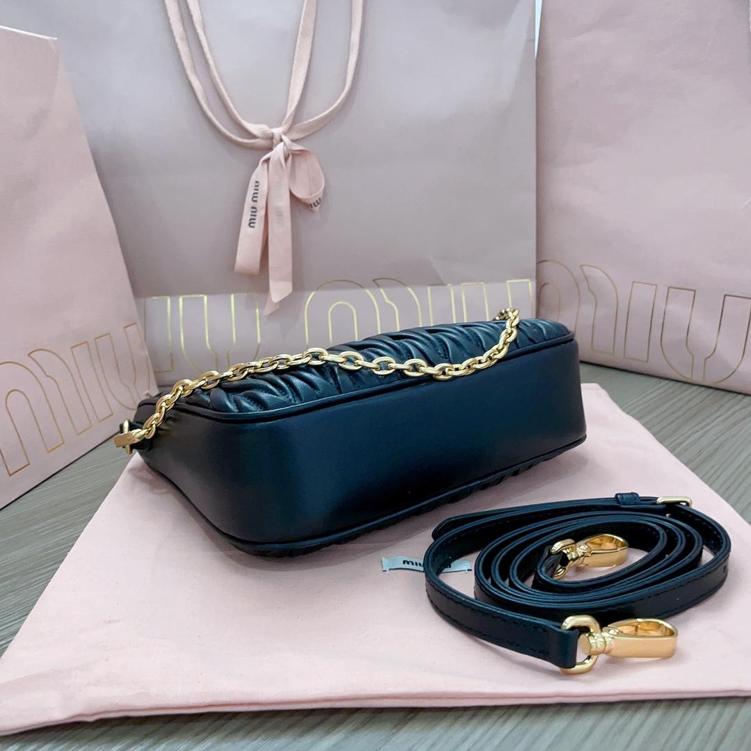 Miu Miu Matelassé Nappa Leather Shoulder Bag - PerfectKickZ