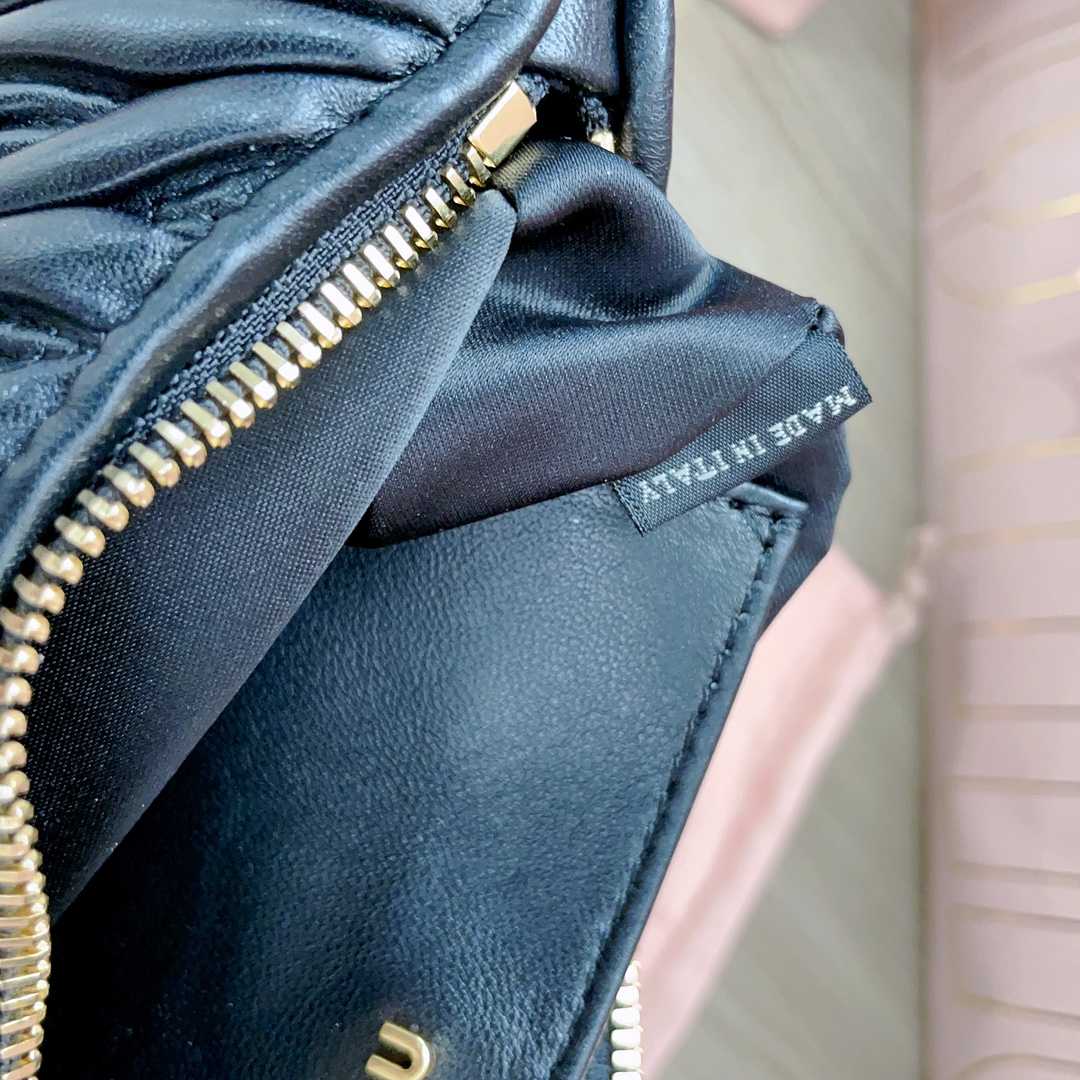 Miu Miu Matelassé Nappa Leather Shoulder Bag - 