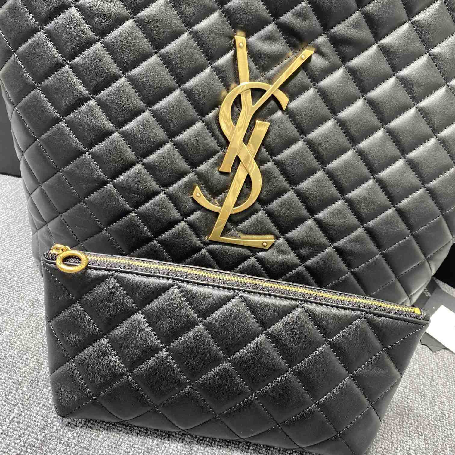Saint Laurent Icare Maxi Shopping Bag In Quilted Lambskin - PerfectKickZ