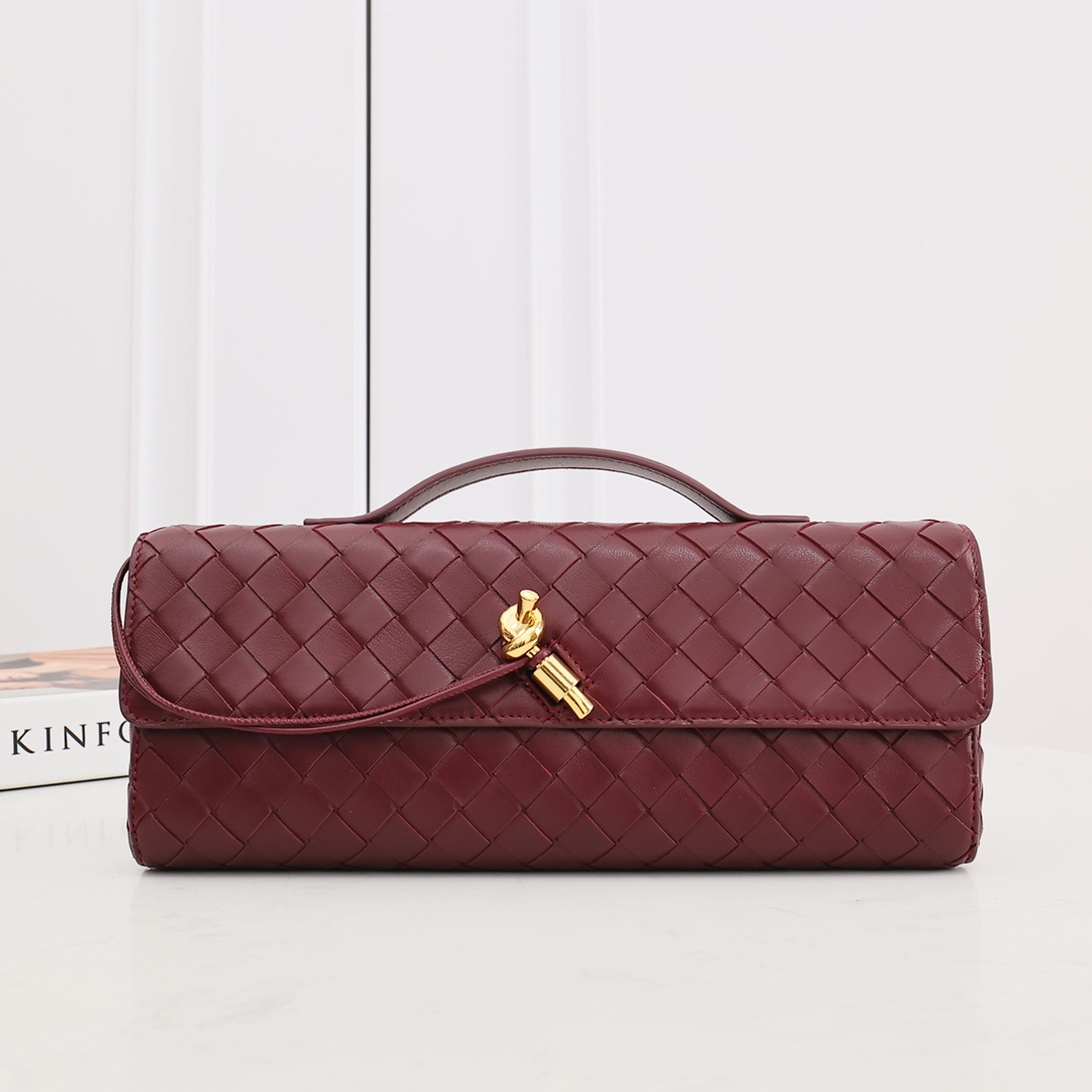 Bottega Veneta Long Clutch Andiamo With Handle - PerfectKickZ