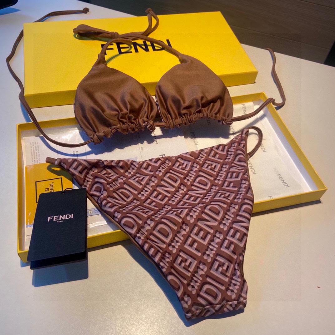 Fendi Logo Two-Pieces Bikini - PerfectKickZ