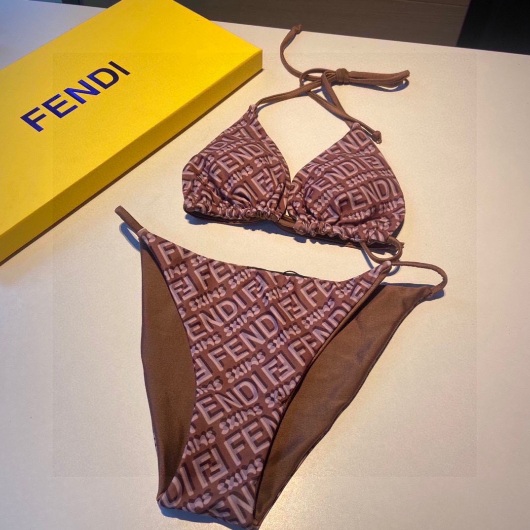 Fendi Logo Two-Pieces Bikini - PerfectKickZ