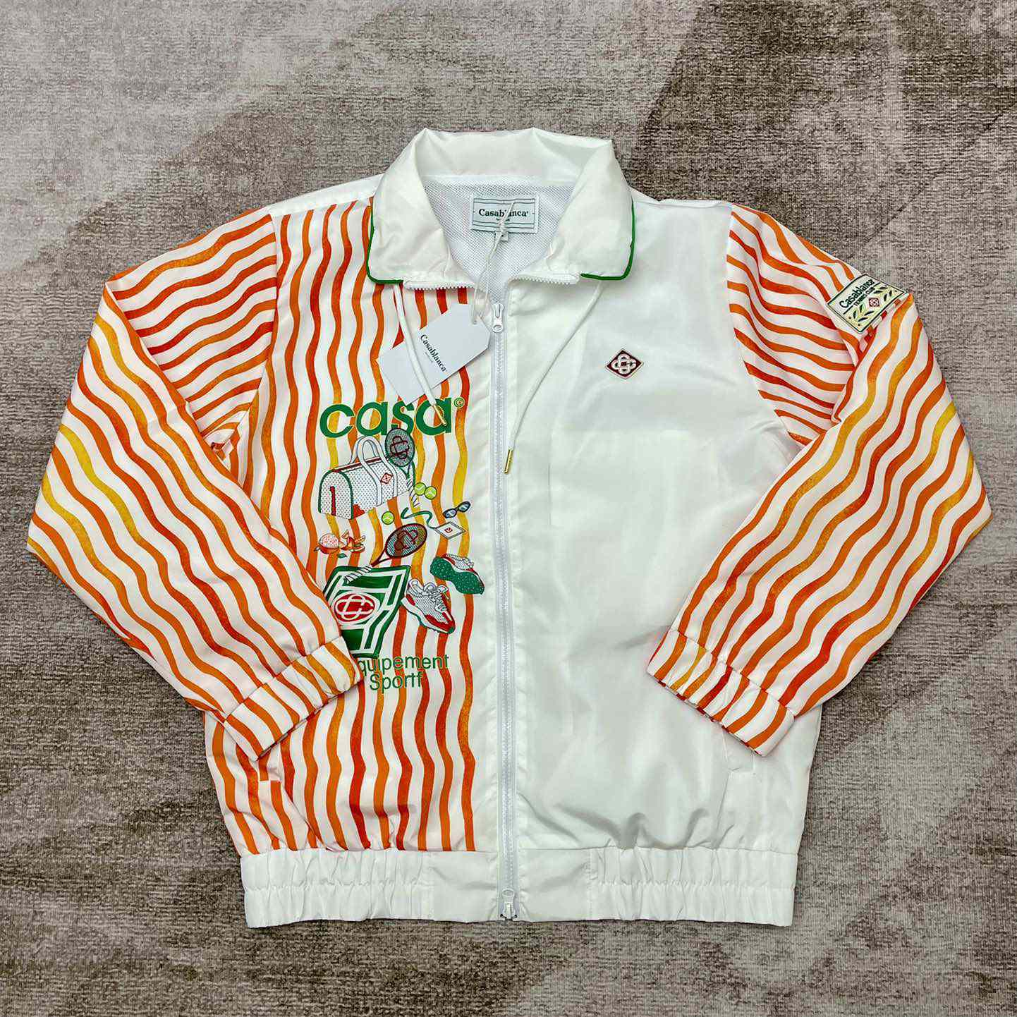 Casablanca Casa Sport Tracksuit Top 'White' - PerfectKickZ