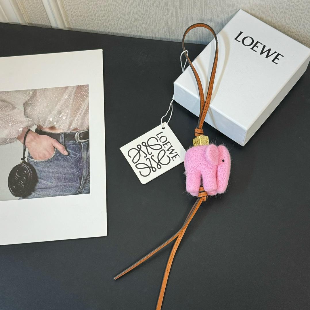 Loewe Elephant Charm In Felt And Calfskin - PerfectKickZ