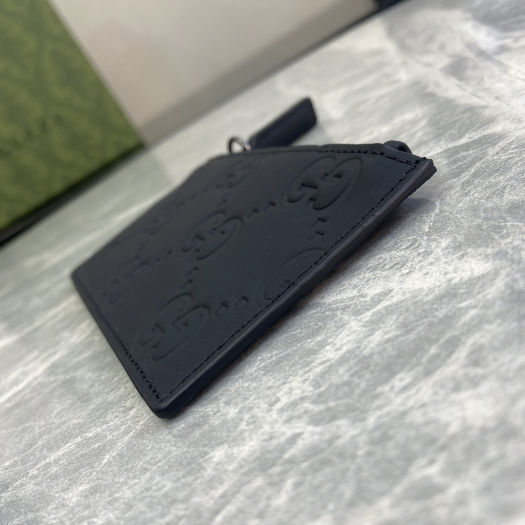 Gucci GG Rubber-effect Zip Card Case - PerfectKickZ