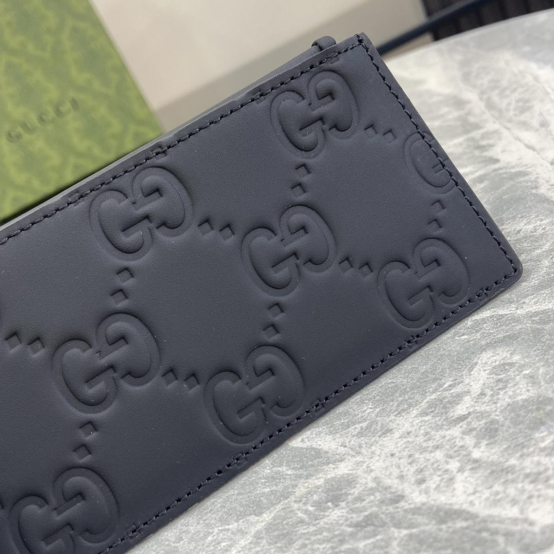 Gucci GG Rubber-effect Zip Card Case - 