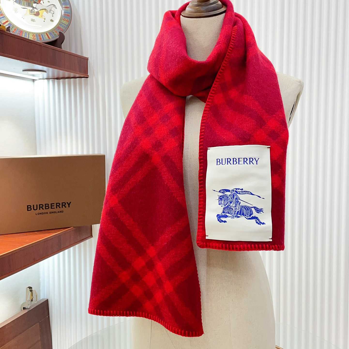 Burberry Check Wool Scarf - PerfectKickZ