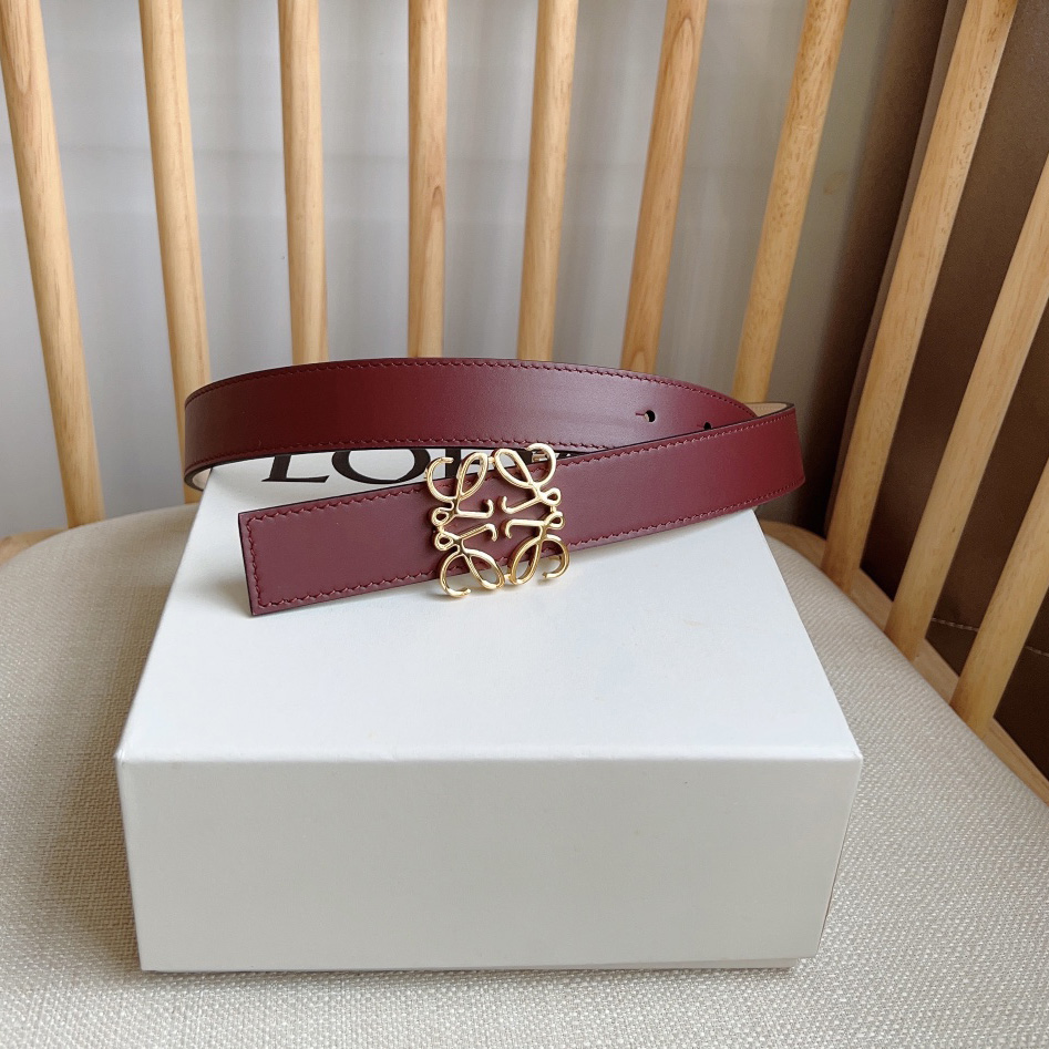 Loewe Reversible Anagram Belt In Smooth Calfskin - PerfectKickZ