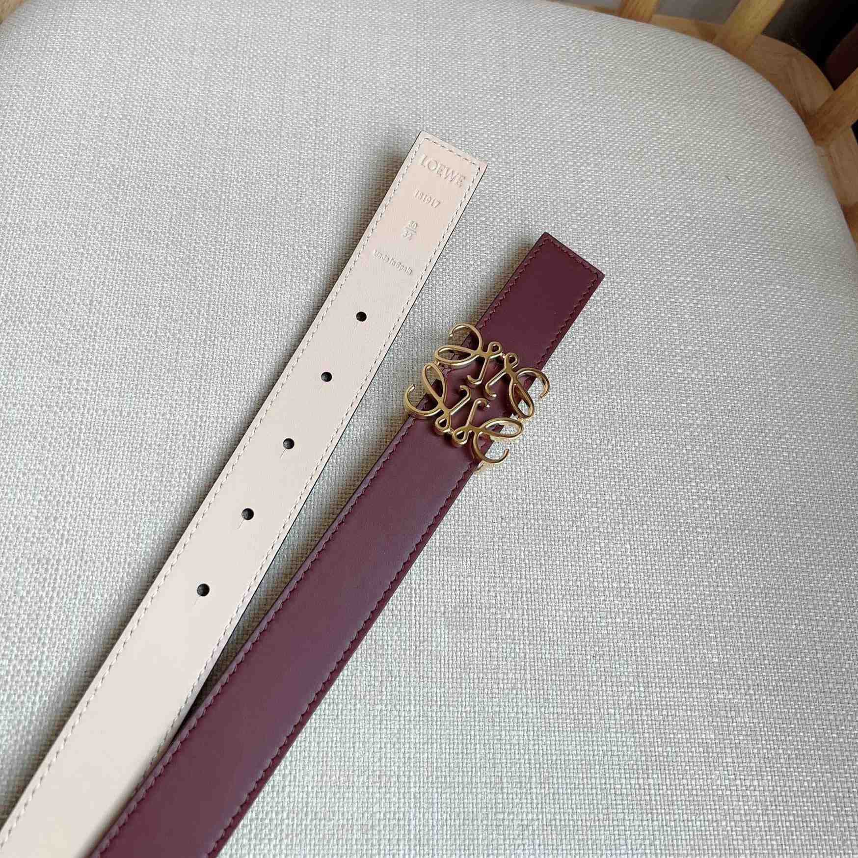 Loewe Reversible Anagram Belt In Smooth Calfskin - PerfectKickZ