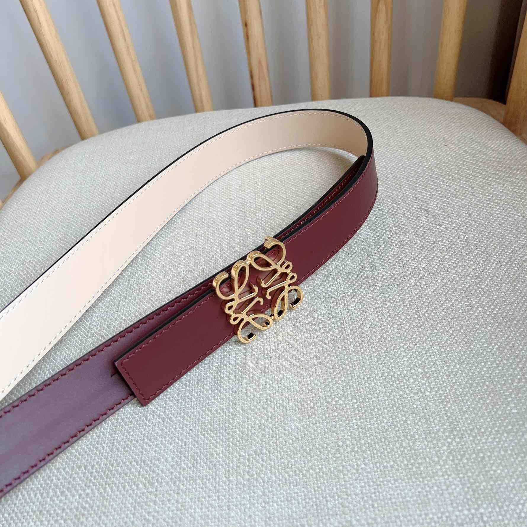 Loewe Reversible Anagram Belt In Smooth Calfskin - PerfectKickZ