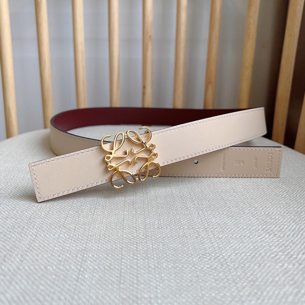 Loewe Reversible Anagram Belt In Smooth Calfskin - PerfectKickZ