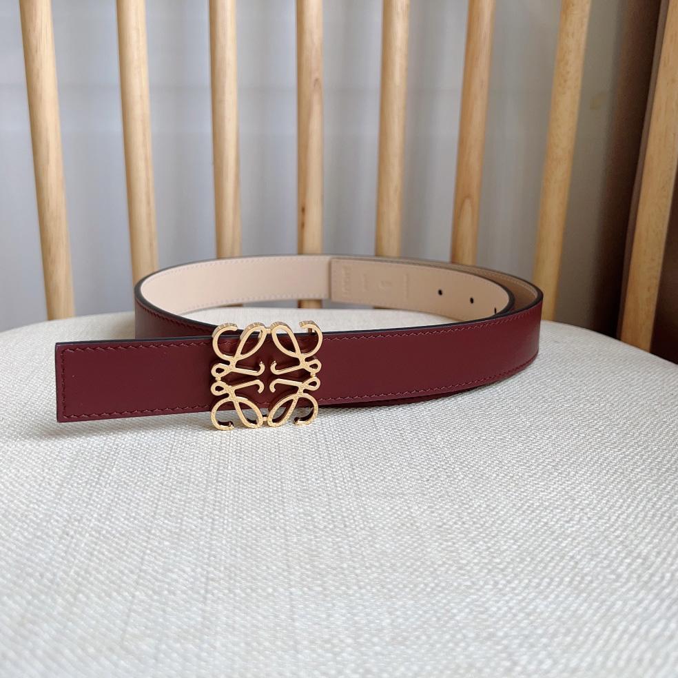 Loewe Reversible Anagram Belt In Smooth Calfskin - PerfectKickZ