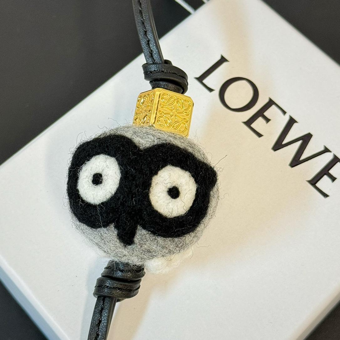 Loewe Owl charm In Felt And Calfskin - PerfectKickZ