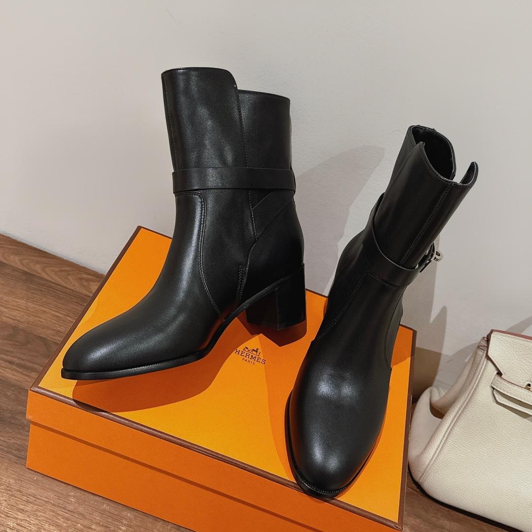 Hermes Frenchie 50 Ankle Boot - 