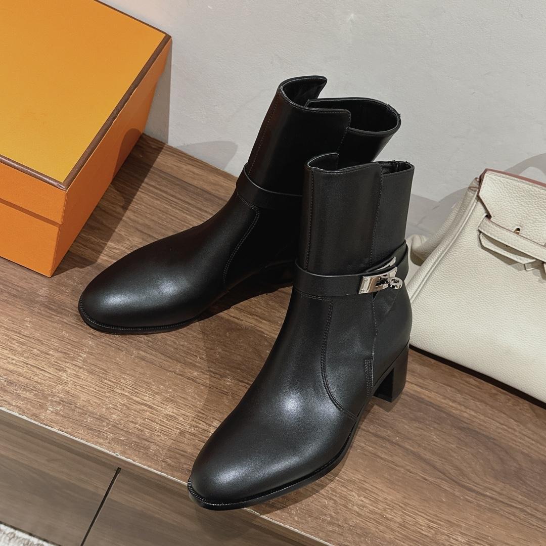 Hermes Frenchie 50 Ankle Boot - 