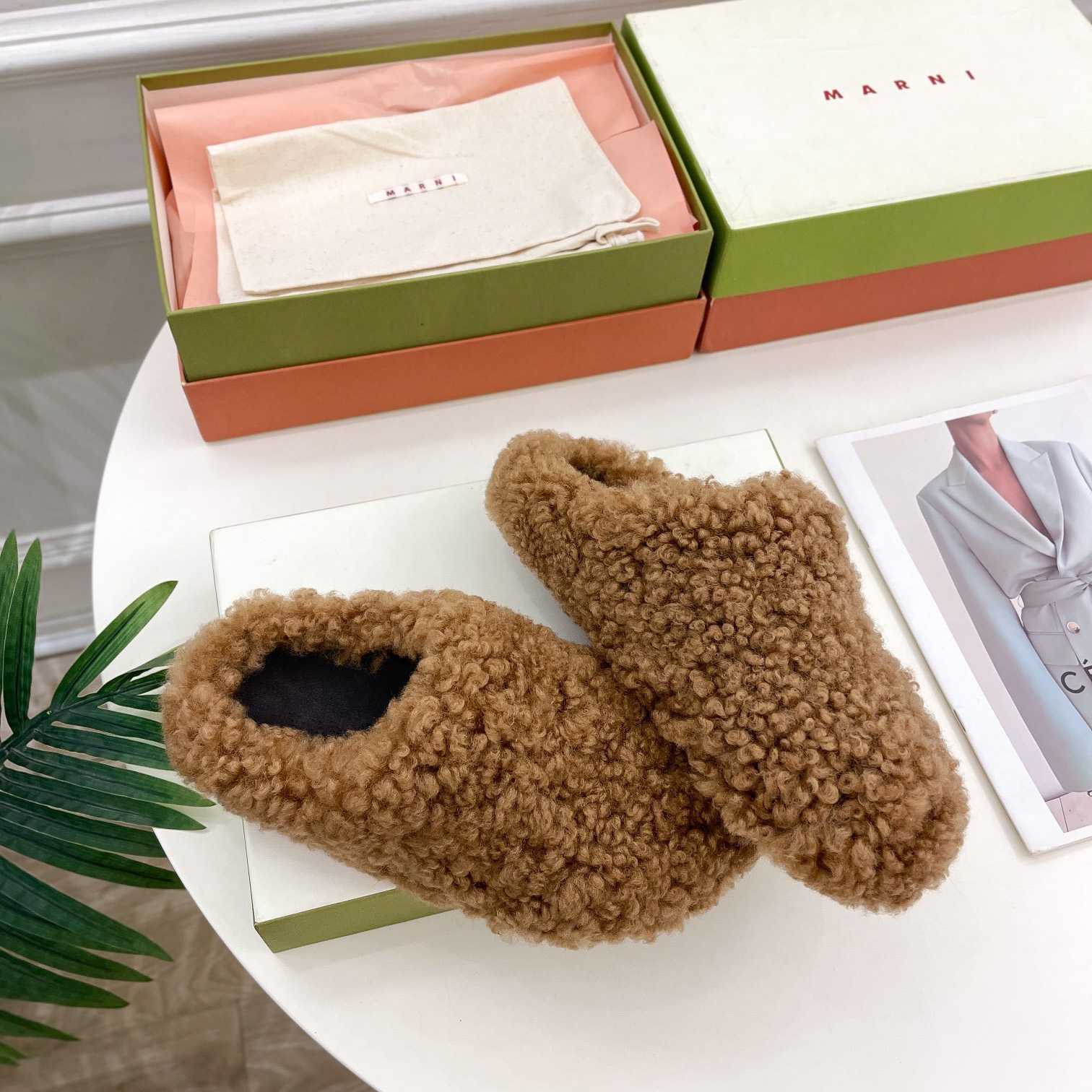 Marni Lamb Fur Mules - PerfectKickZ