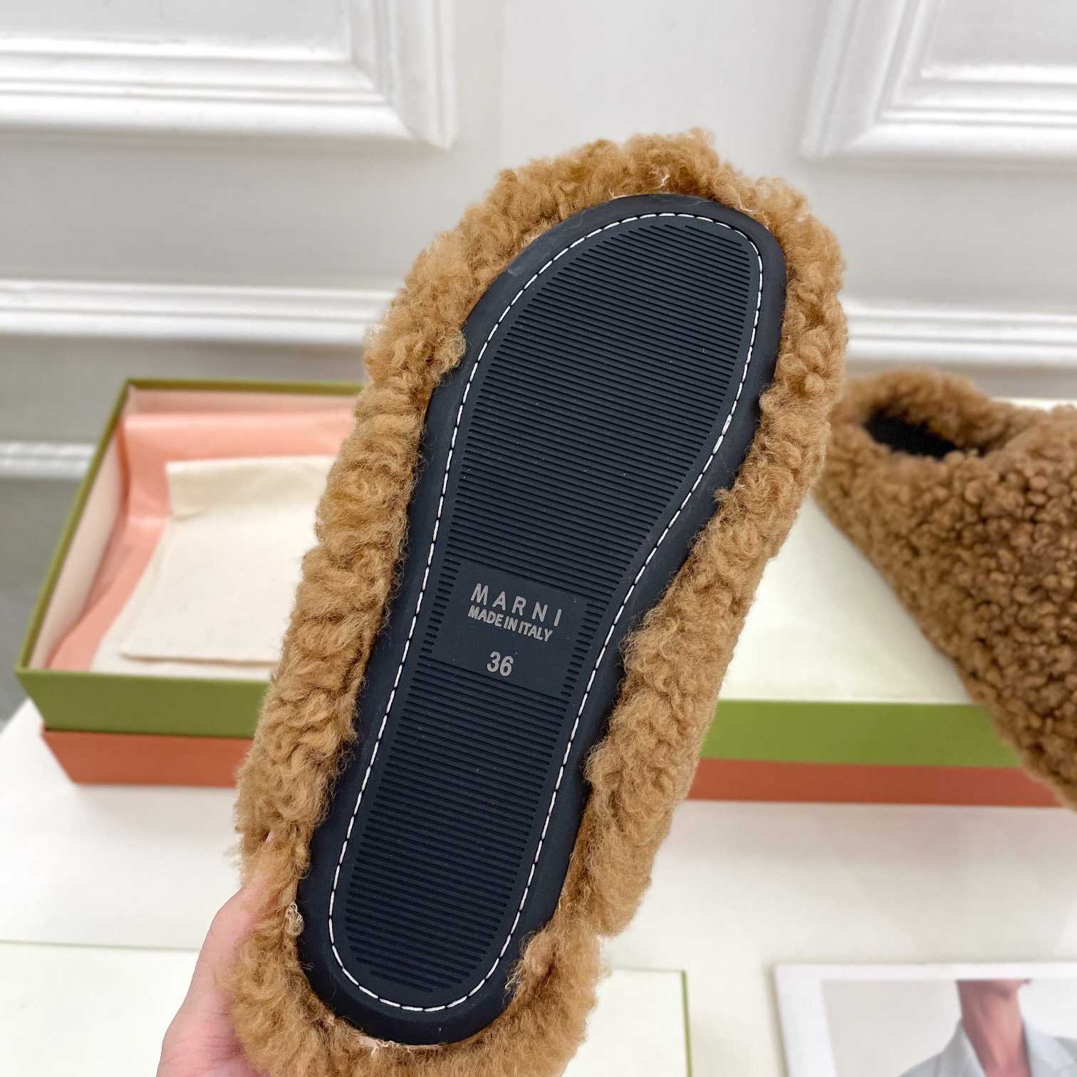 Marni Lamb Fur Mules - PerfectKickZ