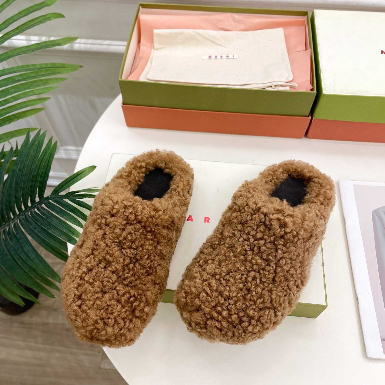 Marni Lamb Fur Mules - PerfectKickZ