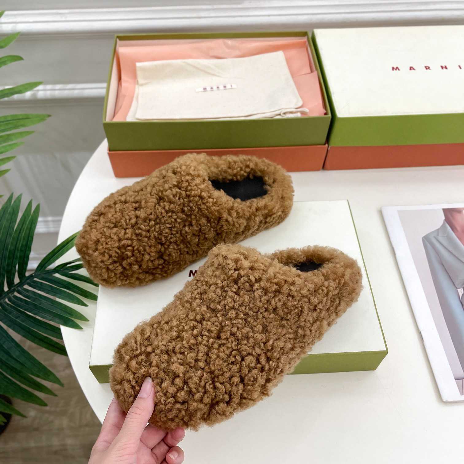 Marni Lamb Fur Mules - PerfectKickZ