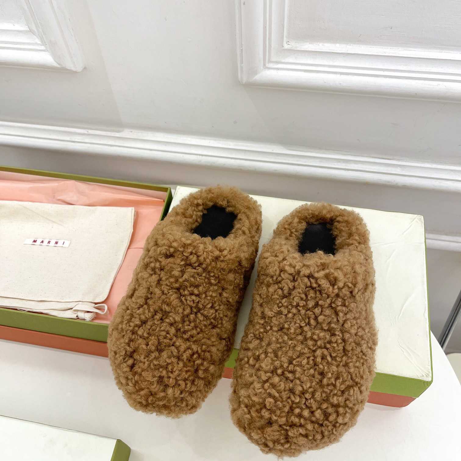 Marni Lamb Fur Mules - PerfectKickZ