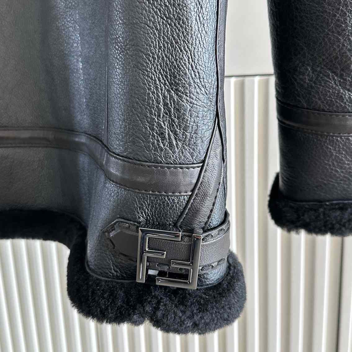 Fendi Black Shearling Jacket - PerfectKickZ
