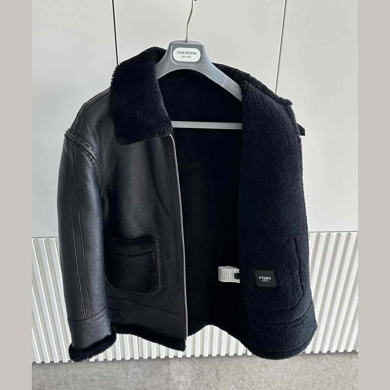 Fendi Black Shearling Jacket - 