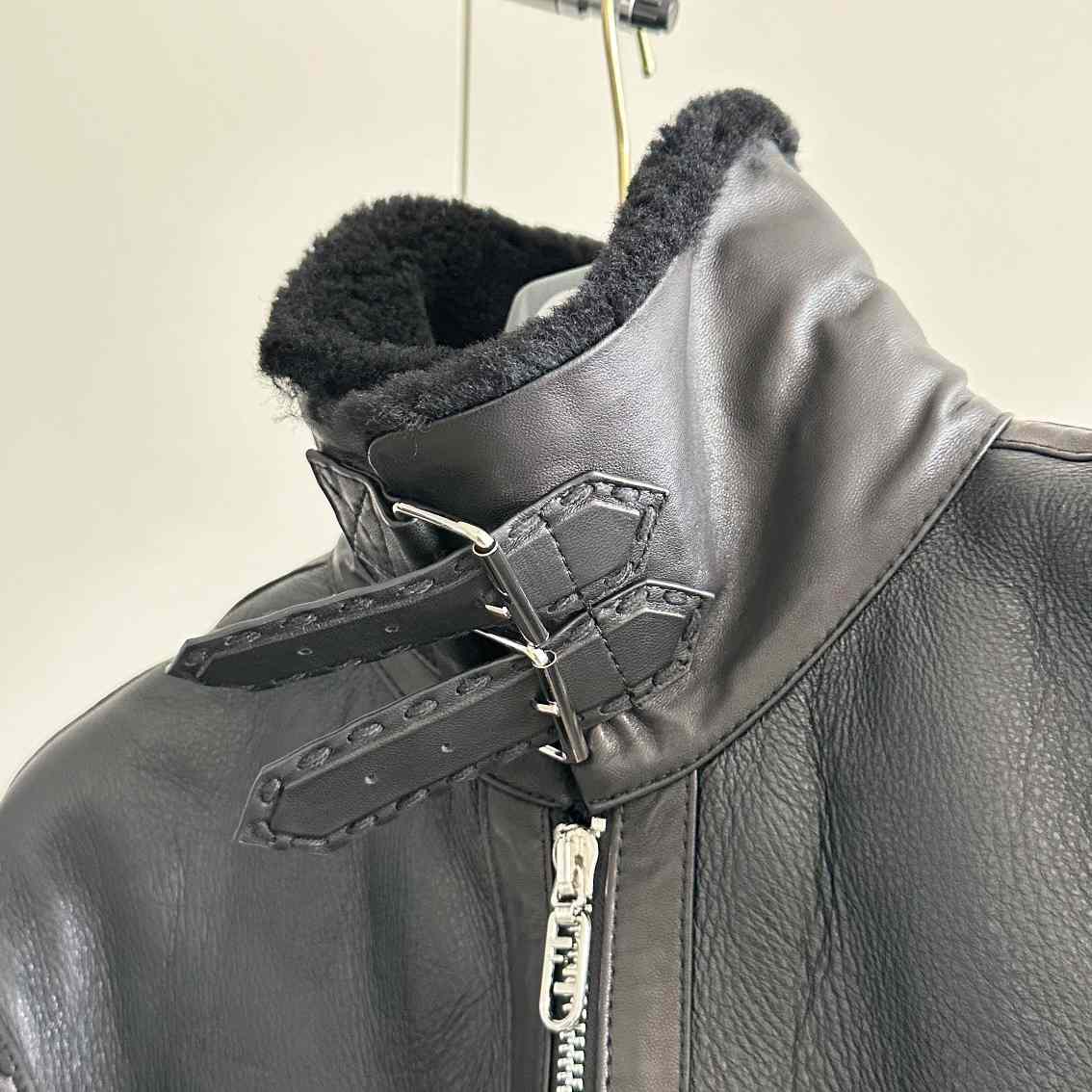 Fendi Black Shearling Jacket - 