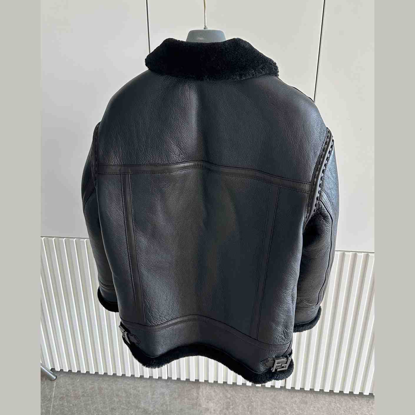 Fendi Black Shearling Jacket - 