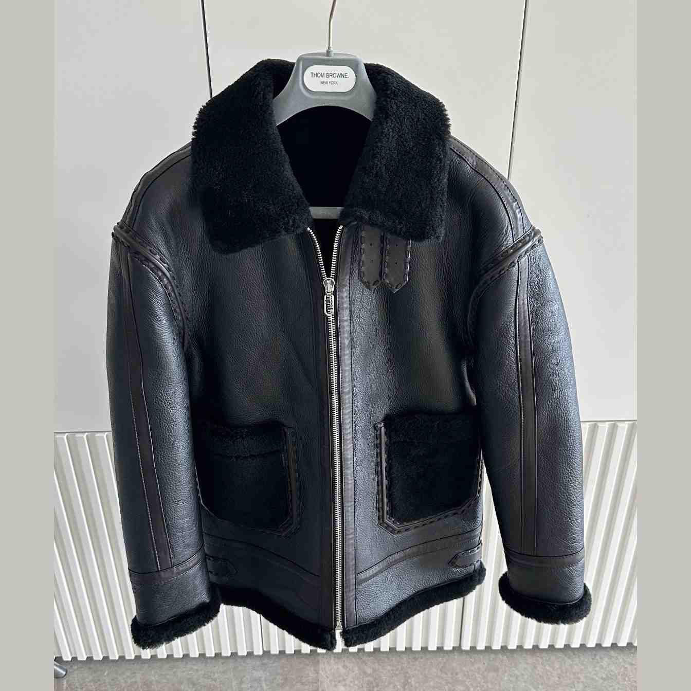 Fendi Black Shearling Jacket - 