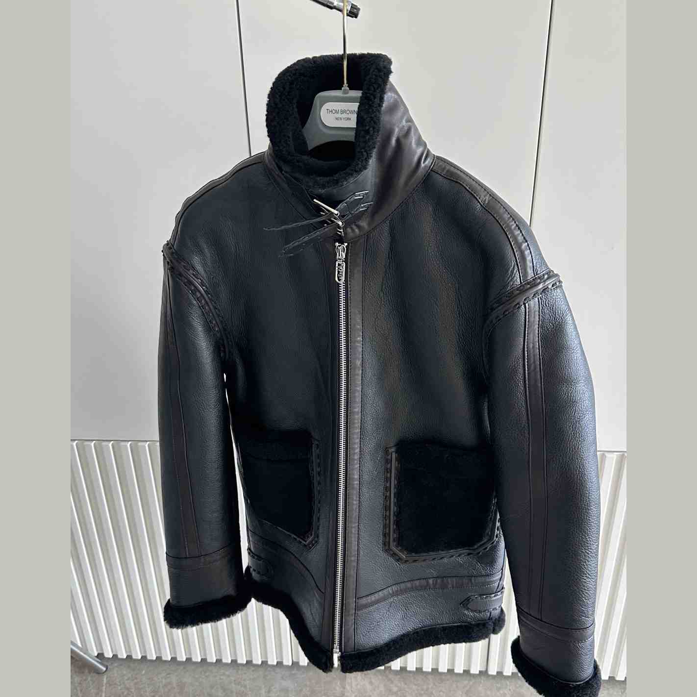 Fendi Black Shearling Jacket - PerfectKickZ