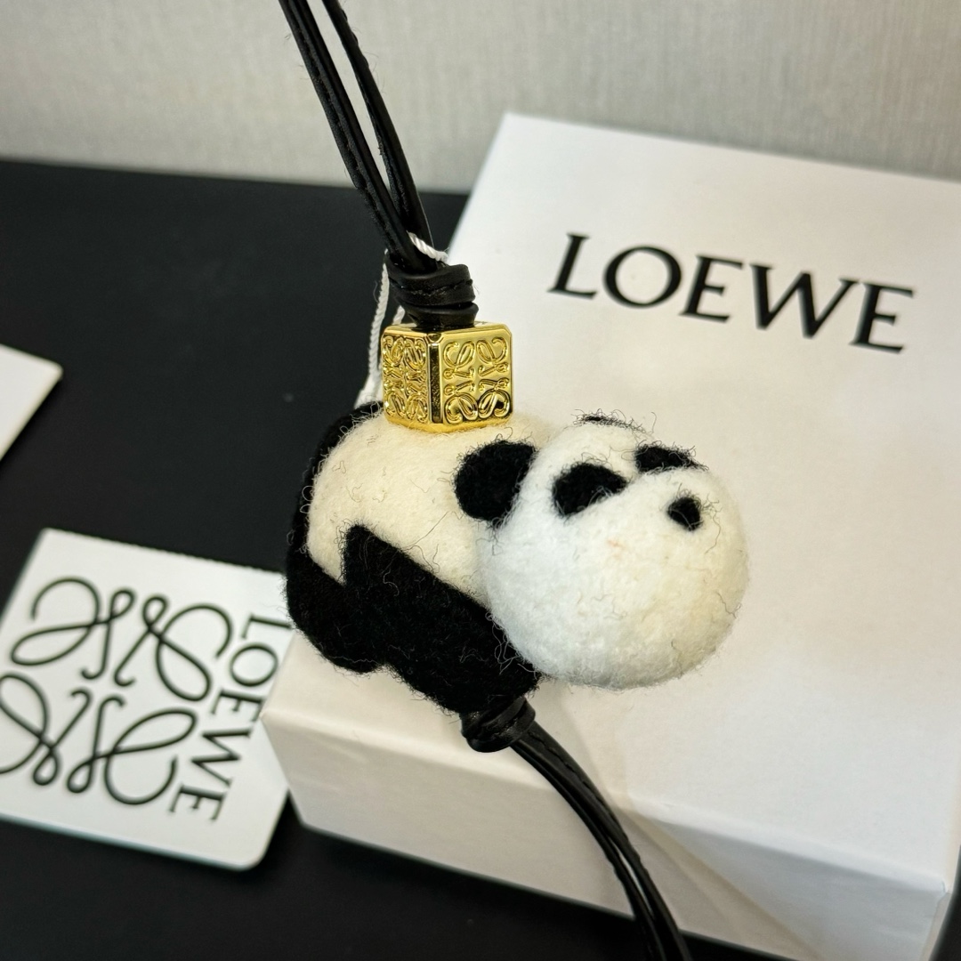 Loewe Panda Charm In Felt And Calfskin - PerfectKickZ