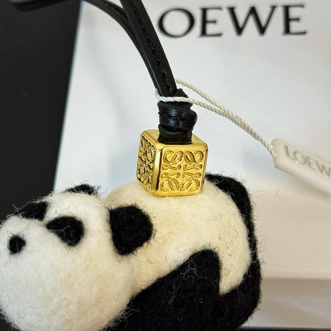 Loewe Panda Charm In Felt And Calfskin - PerfectKickZ