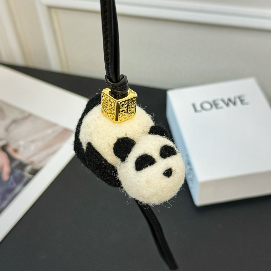 Loewe Panda Charm In Felt And Calfskin - PerfectKickZ