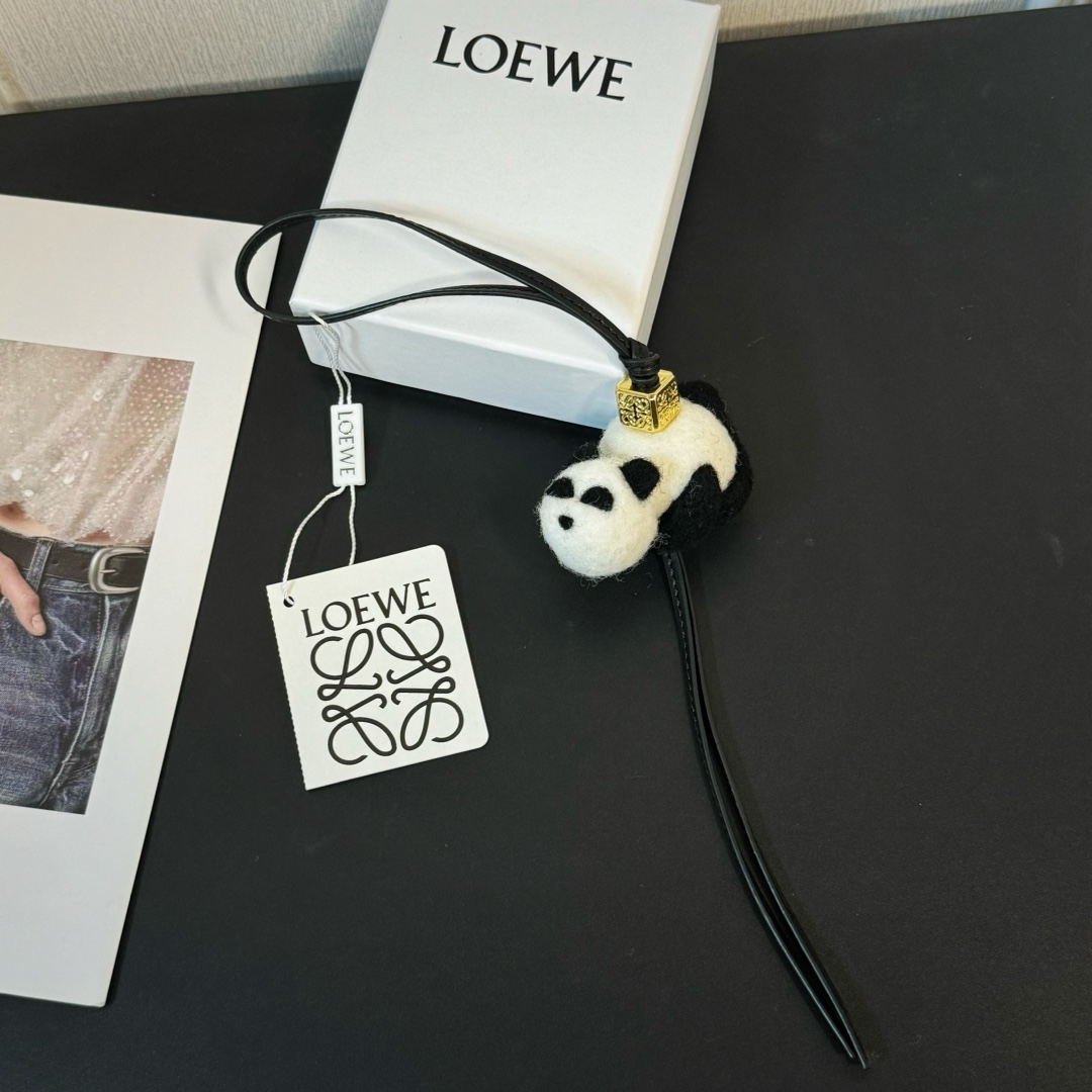 Loewe Panda Charm In Felt And Calfskin - PerfectKickZ
