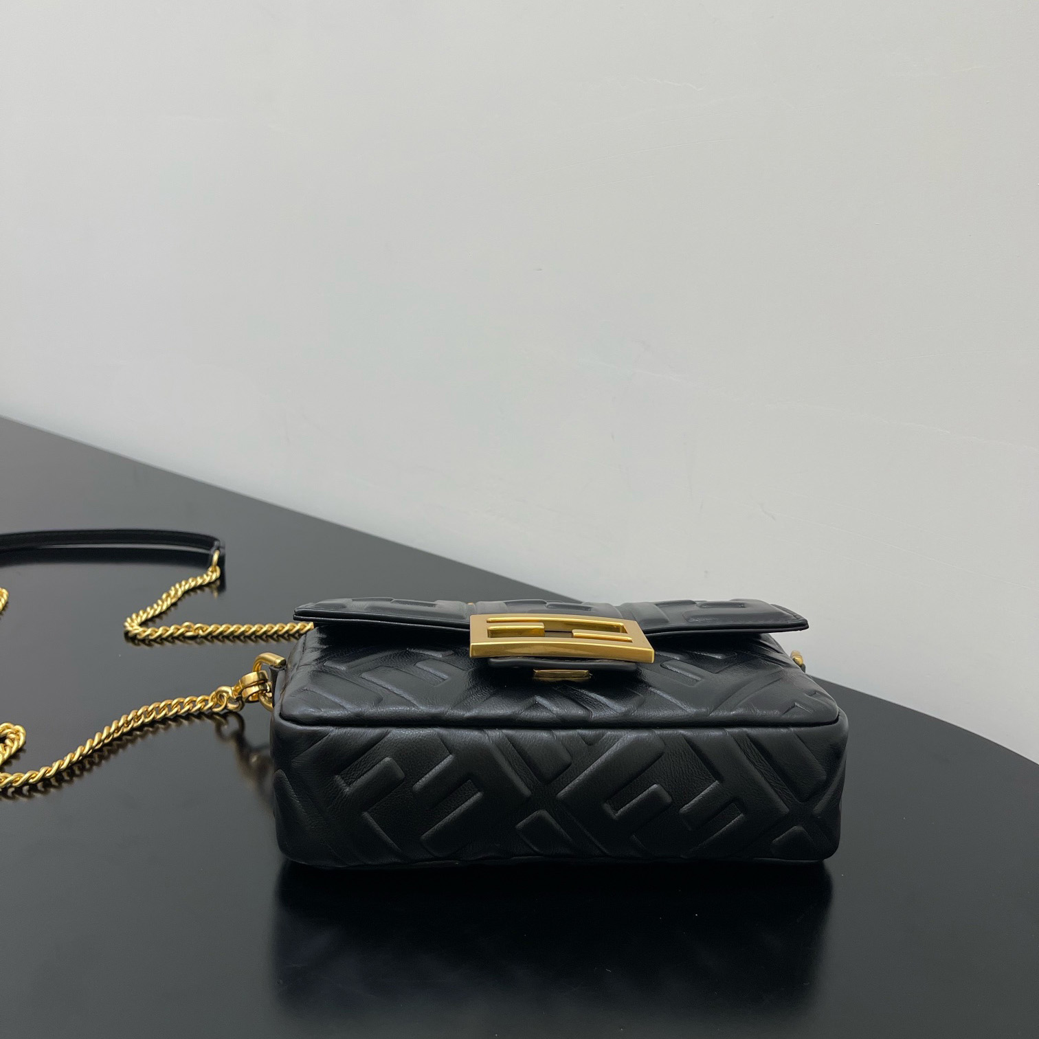 Fendi Baguette Black Leather Bag - PerfectKickZ