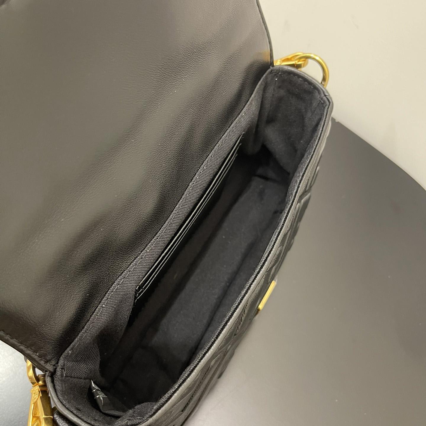 Fendi Baguette Black Leather Bag - PerfectKickZ