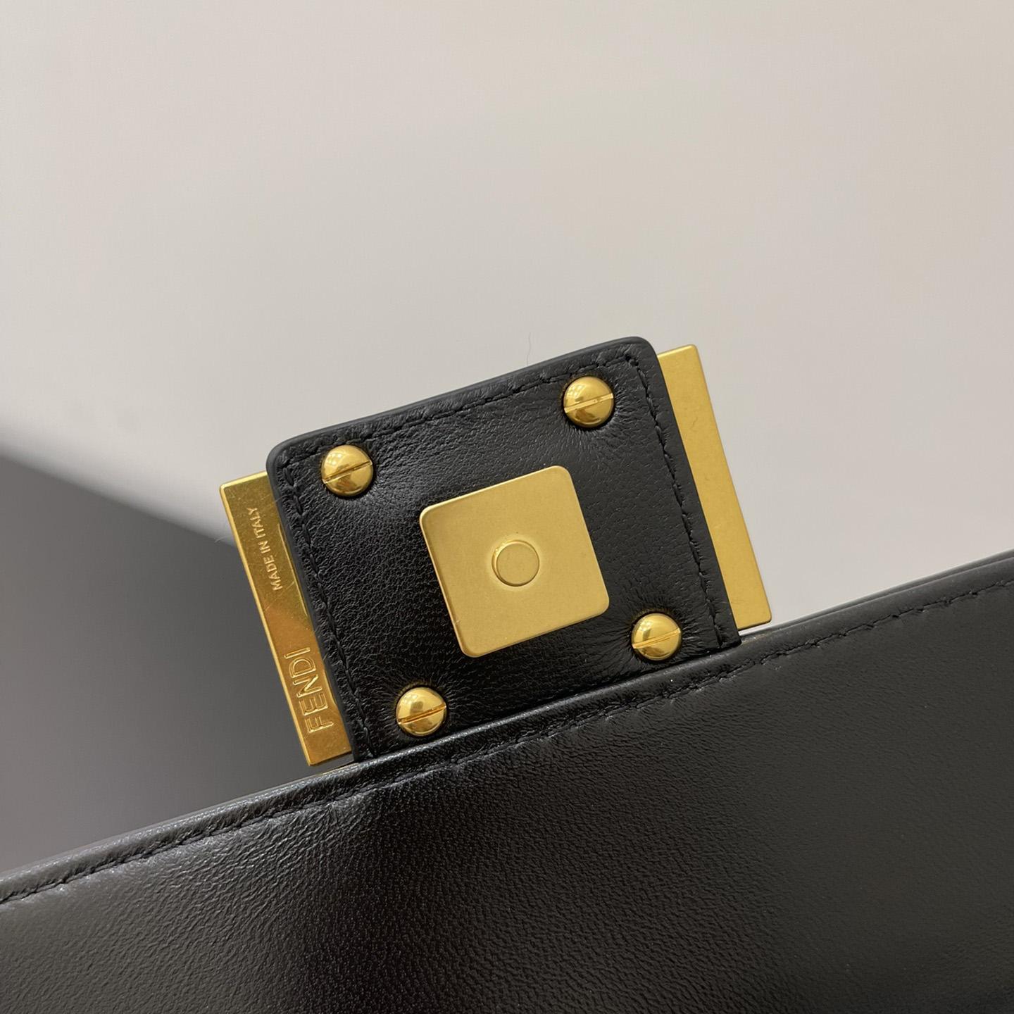 Fendi Baguette Black Leather Bag - PerfectKickZ