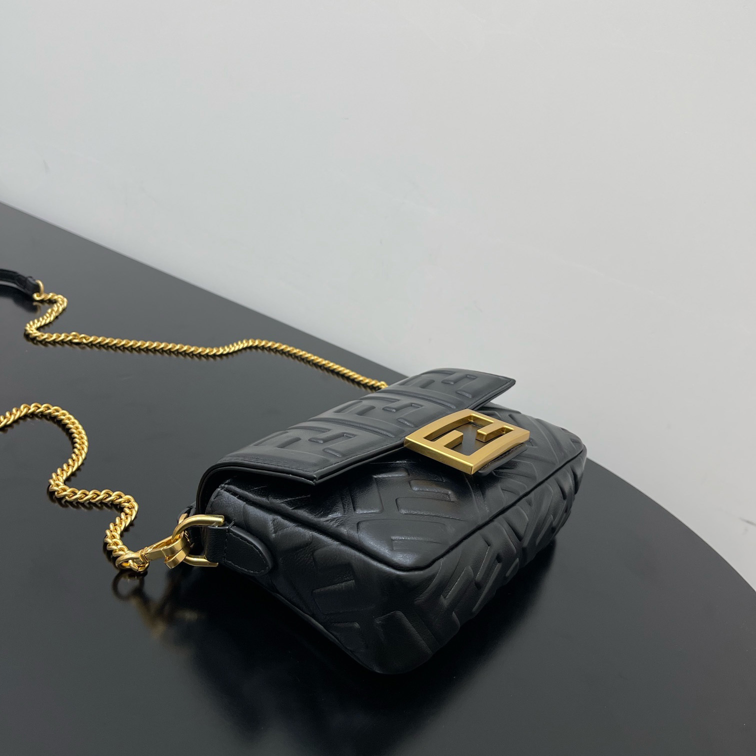 Fendi Baguette Black Leather Bag - PerfectKickZ